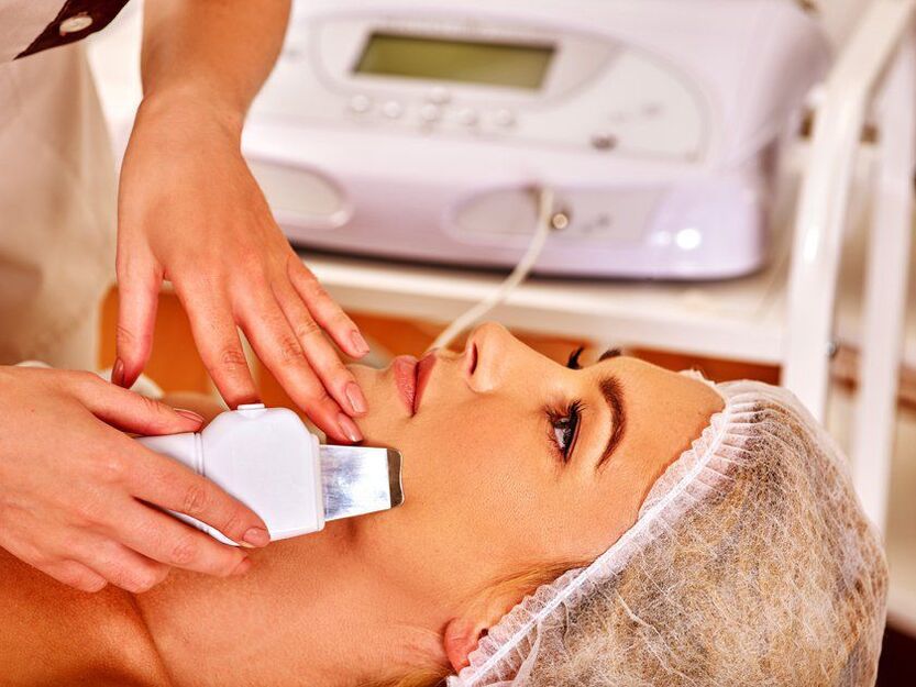 Ultrasonic face face pepeing